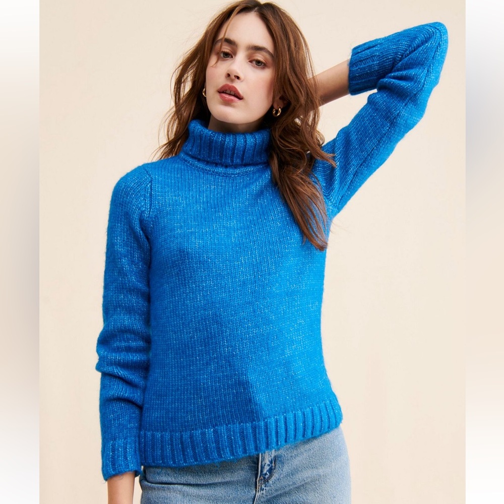 NWT Free People Wrangler Plush Turtleneck Sweater